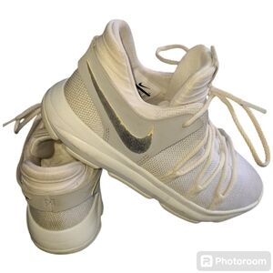 Nike KD white shoes 2Y girls back to school‎ sneaker basketball outdoor